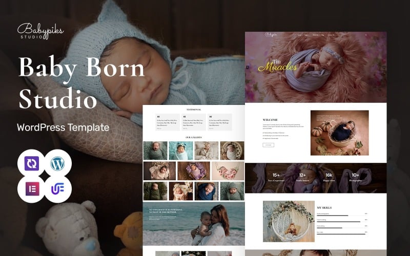 Babypiks - Newborn Photography WordPress Elementor Theme Babypiks - Newborn Photography WordPress Elementor Theme