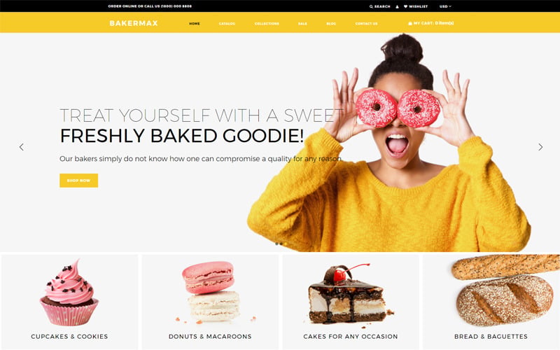 Bakermax - Bakery Shop Shopify Theme Bakermax - Bakery Shop Shopify Theme