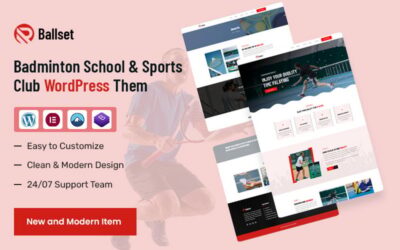 Ballset - Badminton School & Sports Club WordPress Theme