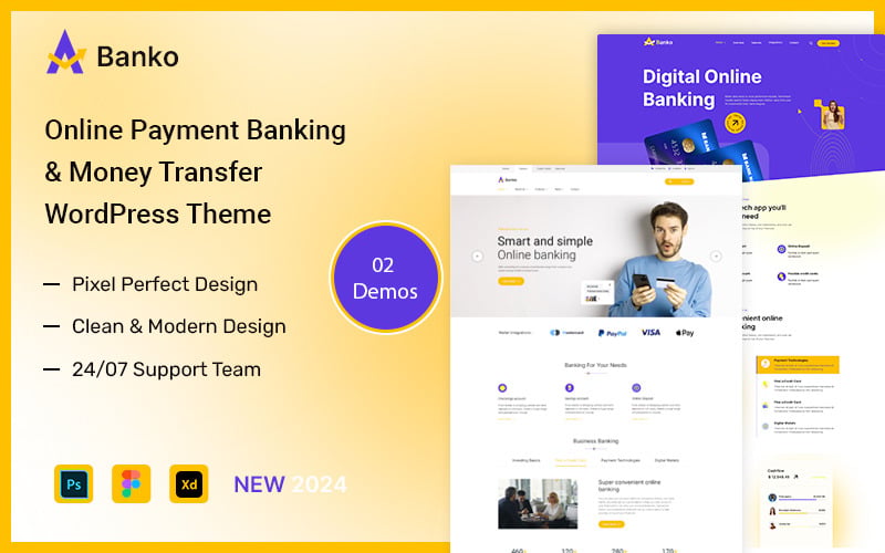 Banko – Online Payment, Banking & Money Transfer WordPress Theme Banko – Online Payment, Banking & Money Transfer WordPress Theme