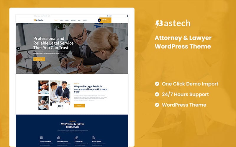 Bastech - Attorney & Lawyer WordPress Theme Bastech - Attorney & Lawyer WordPress Theme