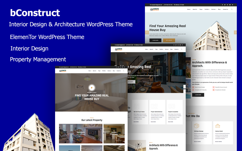 bConstruct - Interior Design & Architecture WordPress Theme bConstruct - Interior Design & Architecture WordPress Theme