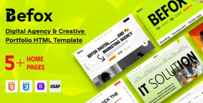 Befox - Digital Agency & Creative Portfolio HTML Template