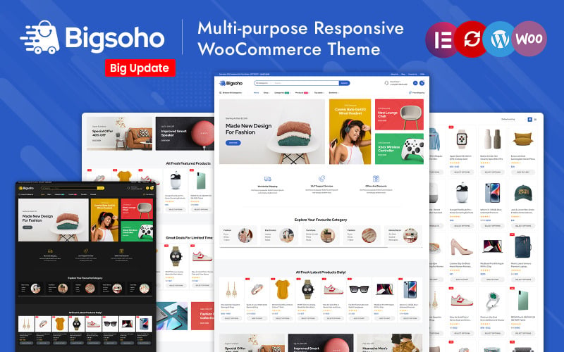 Bigsoho - Multipurpose Premium Elementor WooCommerce Responsive Theme Bigsoho - Multipurpose Premium Elementor WooCommerce Responsive Theme