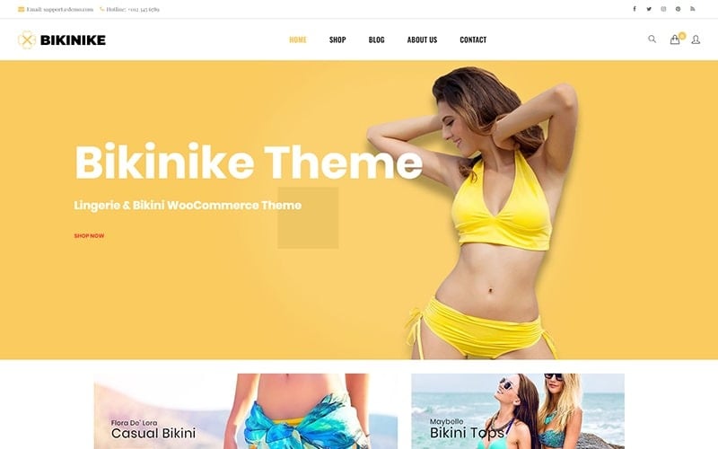 Bikinike - Lingerie & Bikini WooCommerce Theme Bikinike - Lingerie & Bikini WooCommerce Theme