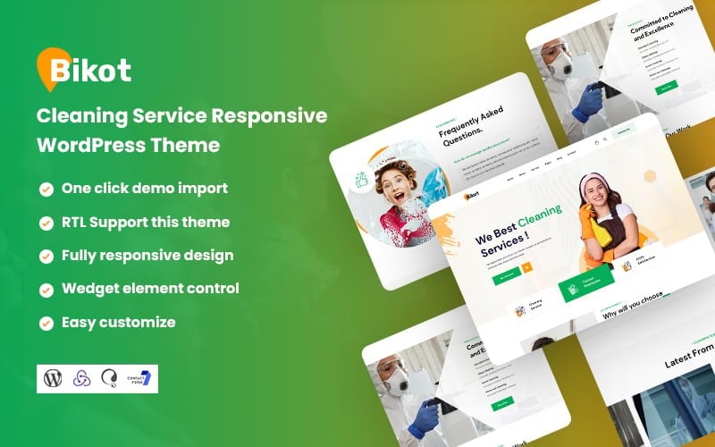 Bikot - Cleaning Services WordPress Theme Bikot - Cleaning Services WordPress Theme