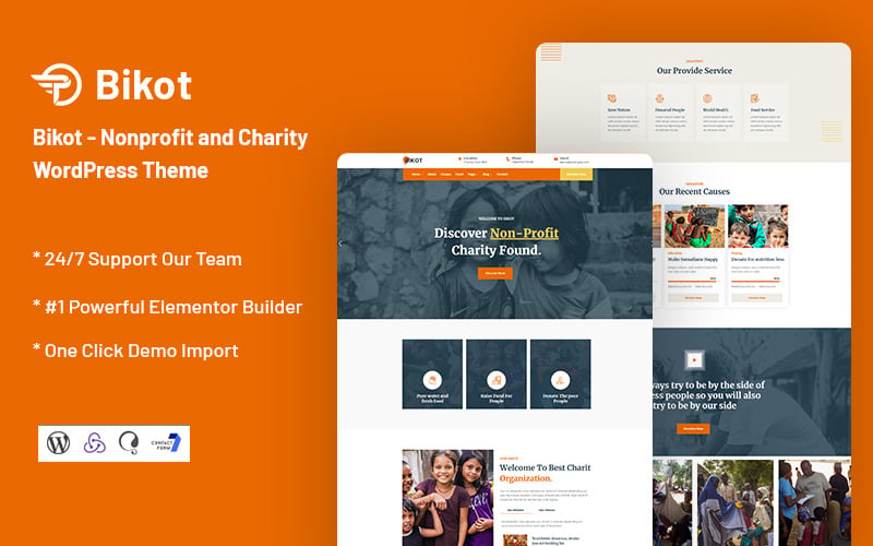 Bikot - Nonprofit and Charity WordPress Theme Bikot - Nonprofit and Charity WordPress Theme