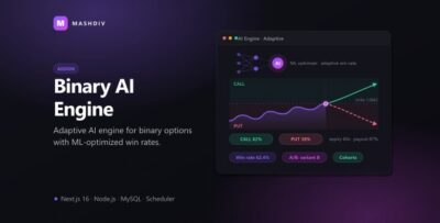 Binary Trading AI Engine for Bicrypto - Win Rate Control, Risk Limits & Settlement Addon