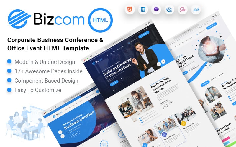 Bizcom - Corporate Business Office Event HTML Template Bizcom - Corporate Business Office Event HTML Template