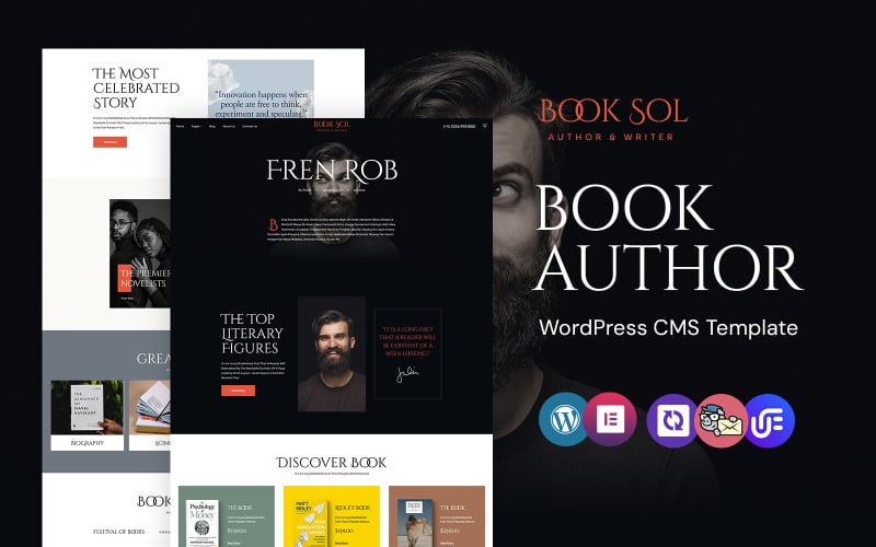 Book Sol - Book Author WordPress Elementor Theme Book Sol - Book Author WordPress Elementor Theme