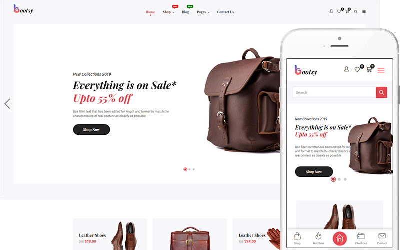 Bootsy - Theme for Leather Goods Shop WooCommerce Theme Bootsy - Theme for Leather Goods Shop WooCommerce Theme