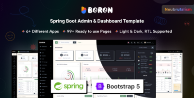 Boron - Spring Boot Admin & Dashboard Template