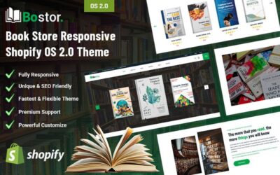 Bostor - Book Store Responsive Shopify OS 2.0 Theme