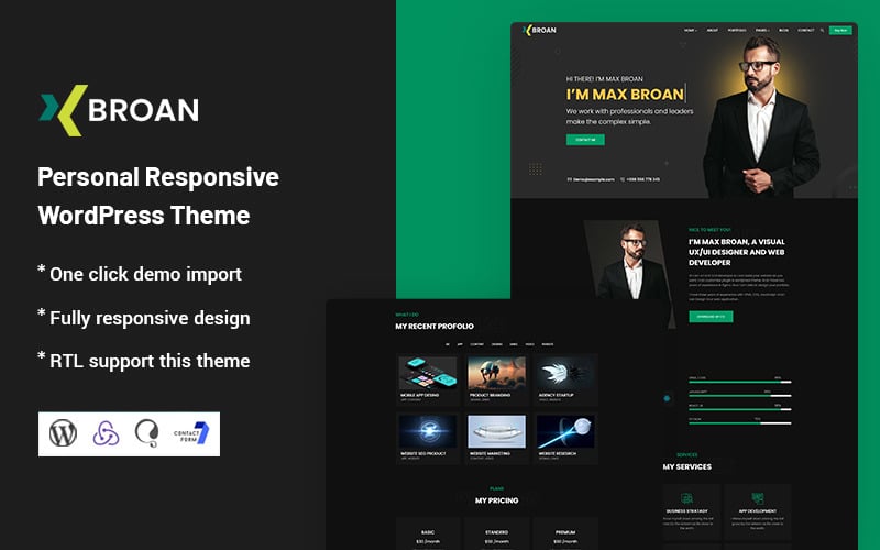 Broan - Personal Responsive WordPress Theme Broan - Personal Responsive WordPress Theme
