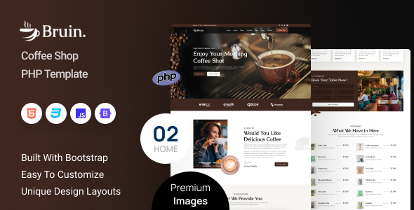 Bruin - Coffee Shop PHP Template Bruin - Coffee Shop PHP Template