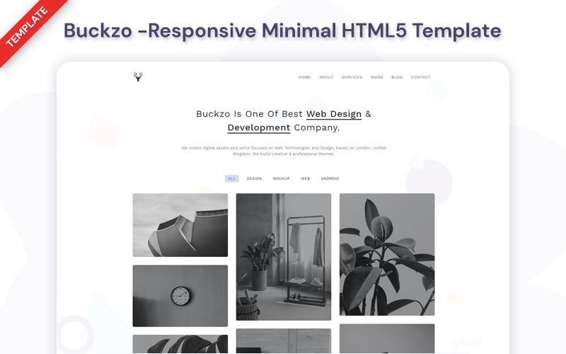 Buckzo - Responsive Minimal Website Template Buckzo - Responsive Minimal Website Template