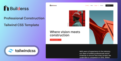 Builderss - Professional Construction Tailwind CSS 4 Template