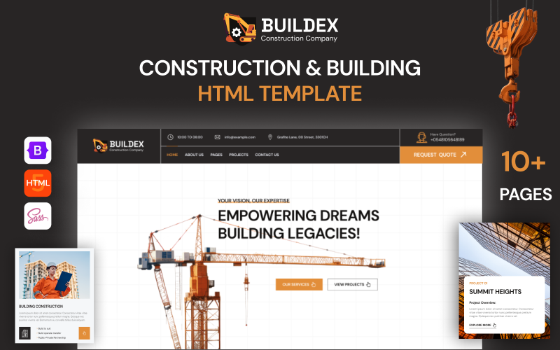 Buildex - Extensive Construction and Building Company HTML5 Website Template Buildex - Extensive Construction and Building Company HTML5 Website Template