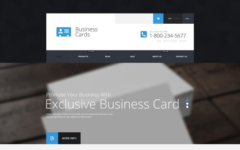 Business Cards Store Shopify Theme Business Cards Store Shopify Theme