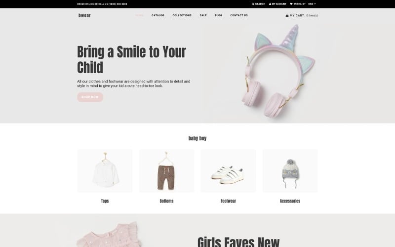 Bwear - Baby Clothing Store Modern Shopify Theme Bwear - Baby Clothing Store Modern Shopify Theme