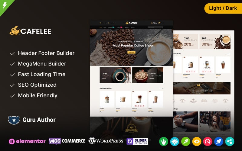 Cafelee - Food and Restaurant Store Elementor WooCommerce Theme Cafelee - Food and Restaurant Store Elementor WooCommerce Theme