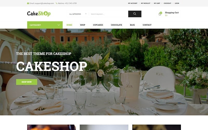 CakeShop – Responsive WooCommerce Theme CakeShop – Responsive WooCommerce Theme