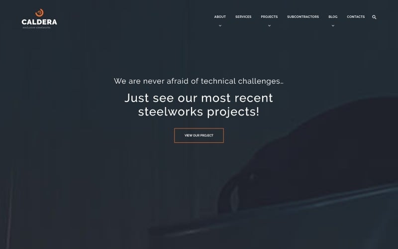 Caldera - Steelworks and Constructions WordPress Theme Caldera - Steelworks and Constructions WordPress Theme