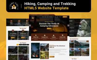 Campfire - Hiking, Camping and Trekking HTML5 Website Template