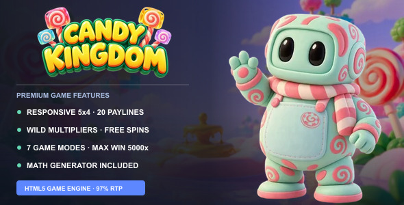 Candy Kingdom | Responsive HTML5 Slot Game Template Candy Kingdom | Responsive HTML5 Slot Game Template