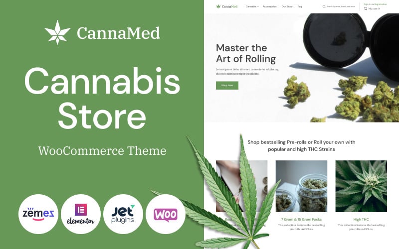 CannaMed - Stylish Medical Marijuana WooCommerce Theme CannaMed - Stylish Medical Marijuana WooCommerce Theme