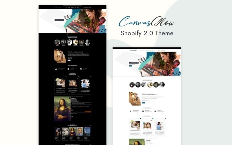 Canvas Glow – Shopify Theme for Artists, Galleries and Online Painting Stores Canvas Glow – Shopify Theme for Artists, Galleries and Online Painting Stores