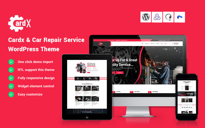 Cardx - Car Repair Service WordPress Theme Cardx - Car Repair Service WordPress Theme