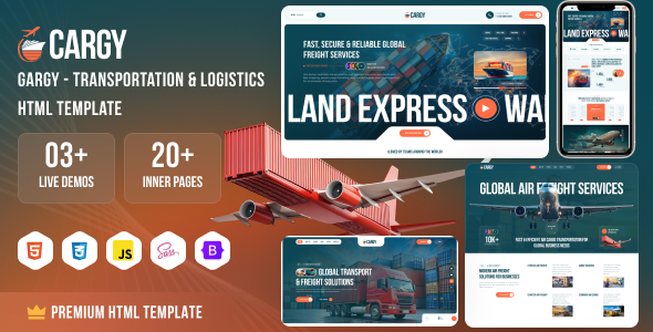 Cargy - Transportation & Logistics Html Template Cargy - Transportation & Logistics Html Template