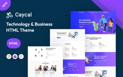 Caycal - Technology & Business Service Website Template