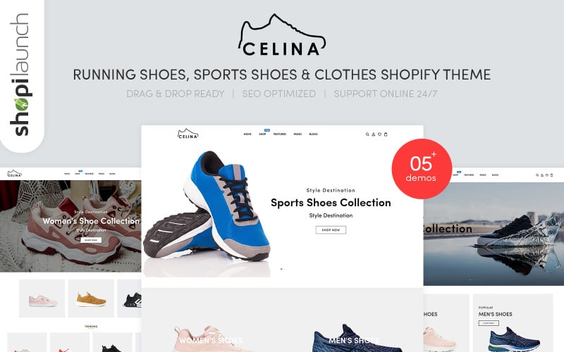 Celina - Running Shoes & Sports Clothes Shopify Theme Celina - Running Shoes & Sports Clothes Shopify Theme