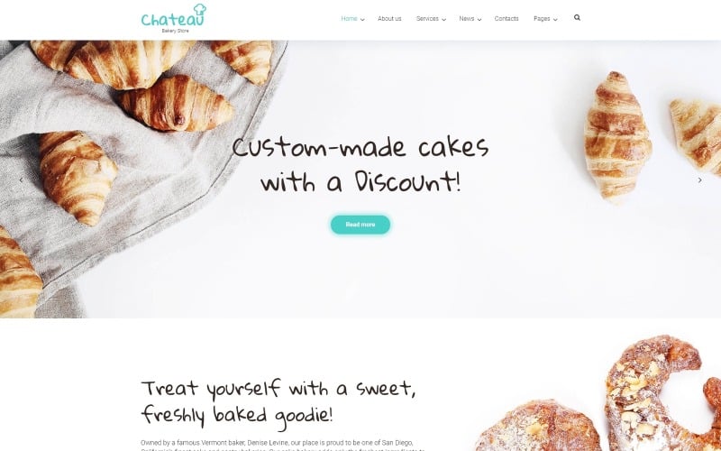 Chateau - Bakery and Receipts WordPress Theme Chateau - Bakery and Receipts WordPress Theme