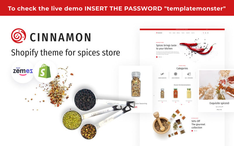 Cinnamon - Shopify Theme for Spices and Herbs Cinnamon - Shopify Theme for Spices and Herbs