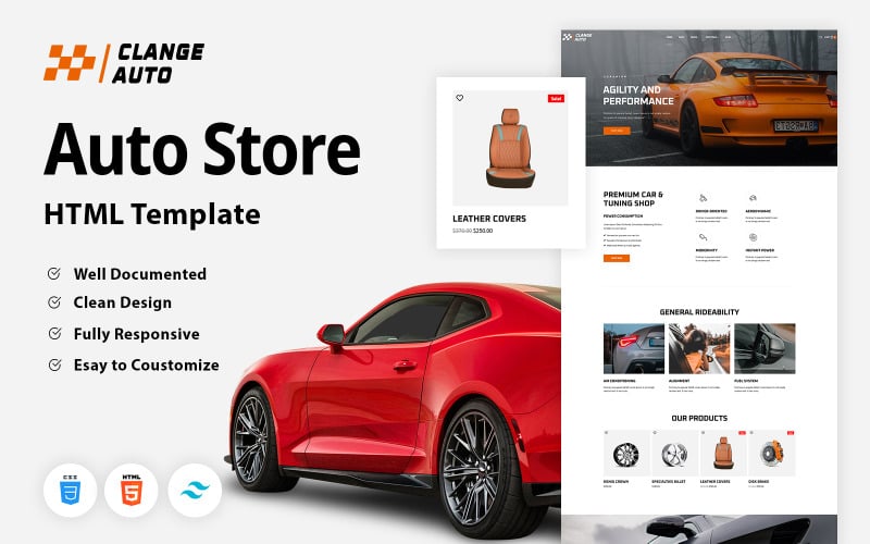 Clange Auto - Car Parts Tailwind CSS Template Clange Auto - Car Parts Tailwind CSS Template