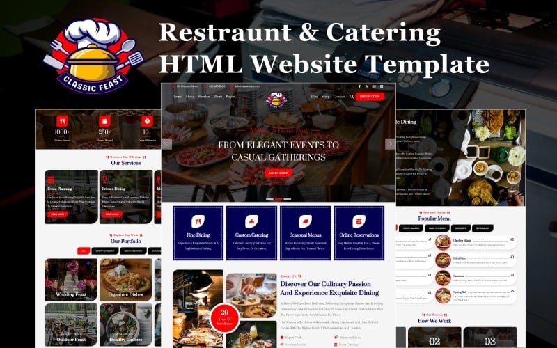 Classic Feast - Restaurant and Catering HTML5 Website Template Classic Feast - Restaurant and Catering HTML5 Website Template