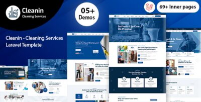 Cleanin - Cleaning Services Laravel Template