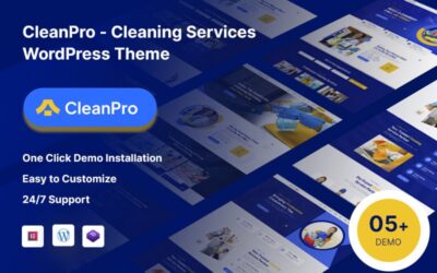 CleanPro - Cleaning Service WordPress Theme