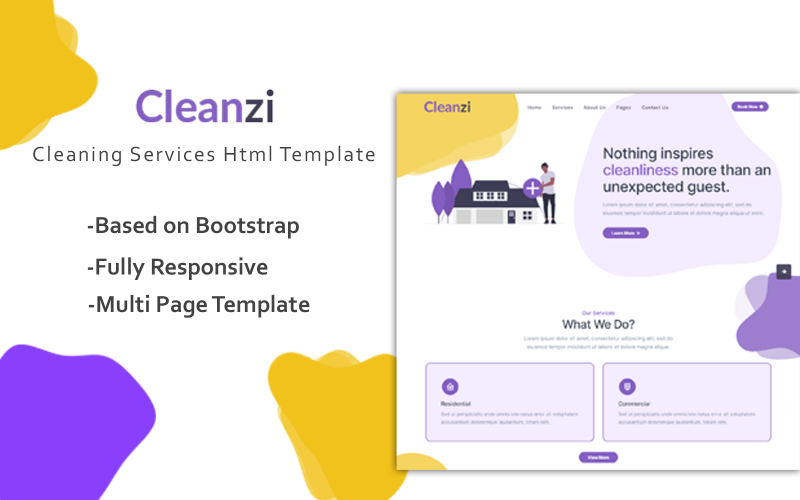 Cleanzi - Cleaning Service Html Website Template Cleanzi - Cleaning Service Html Website Template