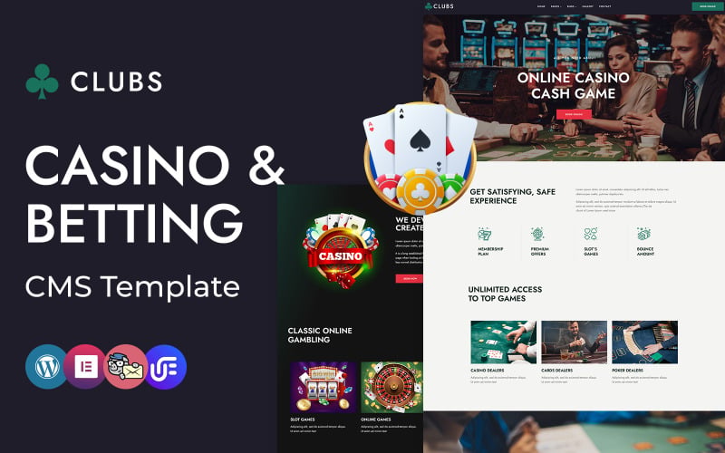 Clubs - Online Casino, Games and Betting WordPress Elementor CMS Theme Clubs - Online Casino, Games and Betting WordPress Elementor CMS Theme