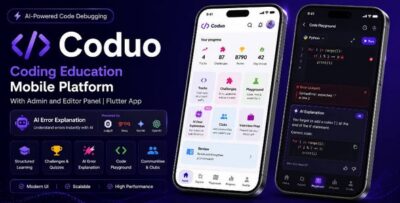 Coduo | Coding Education Flutter App with Admin Panel