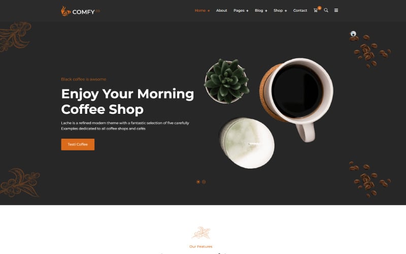 Comfy - Coffee Shop and Tea Shop HTML5 Template Comfy - Coffee Shop and Tea Shop HTML5 Template