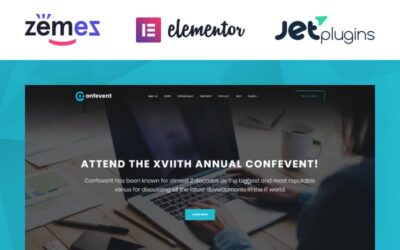 Confevent - Event Landing Page WordPress Theme for Conference Planning Website