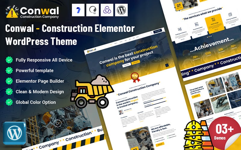 Conwal - Construction Elementor WordPress Theme Conwal - Construction Elementor WordPress Theme
