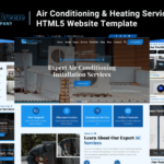 CoolBreeze - Air Conditioning & Heating Services HTML5 Website Template