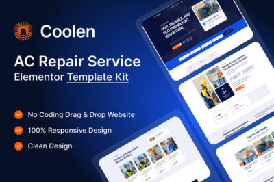 Coolen - AC Repair Services Elementor Template Kit