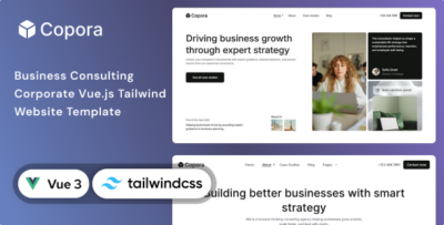 Copora - Business Consulting Vue.js & Tailwind CSS 4  Template